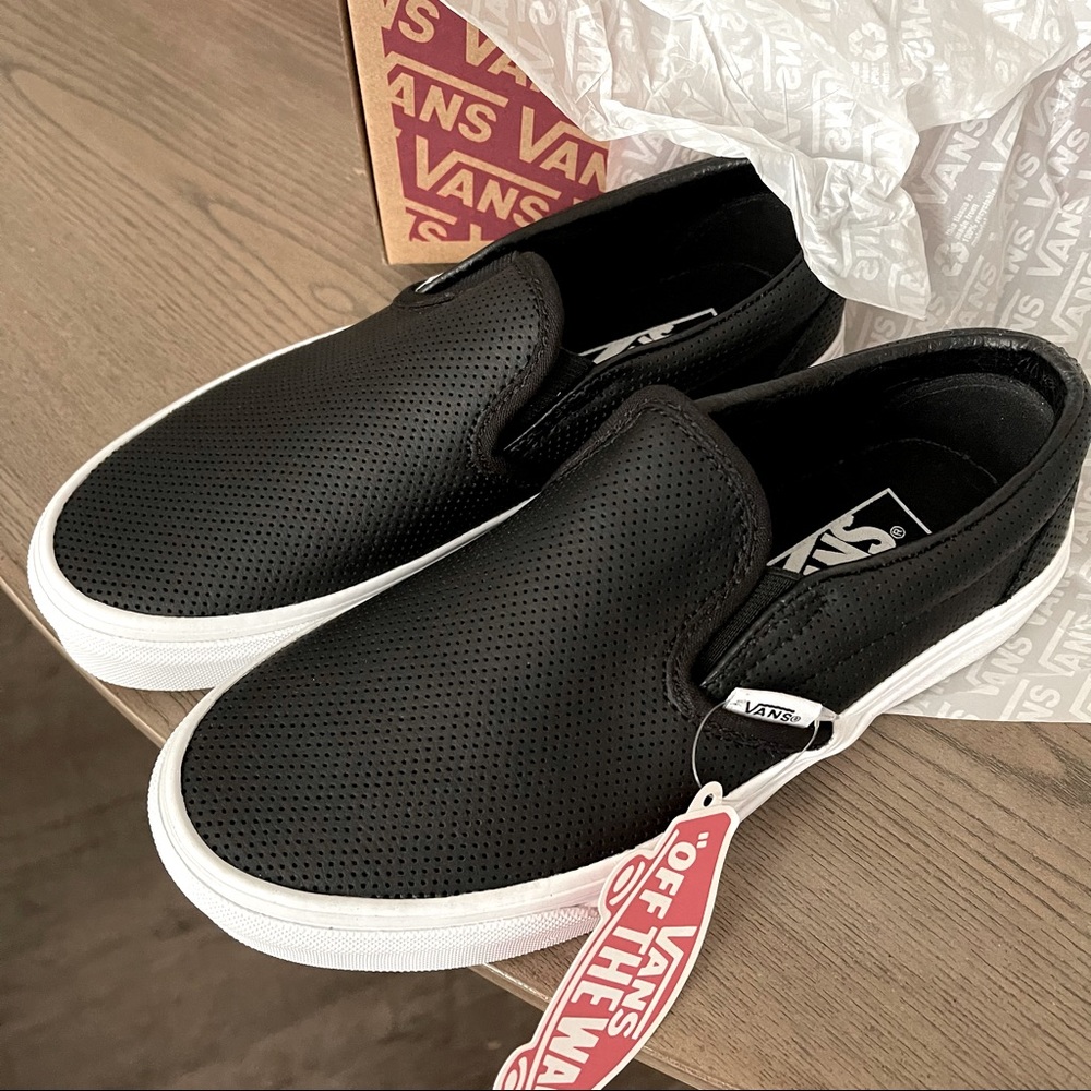 NIB Vans Perforated Classic Slip Ons